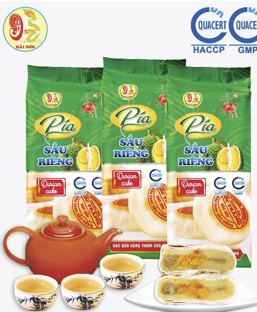 bánh pía đậu xanh sầu riêng