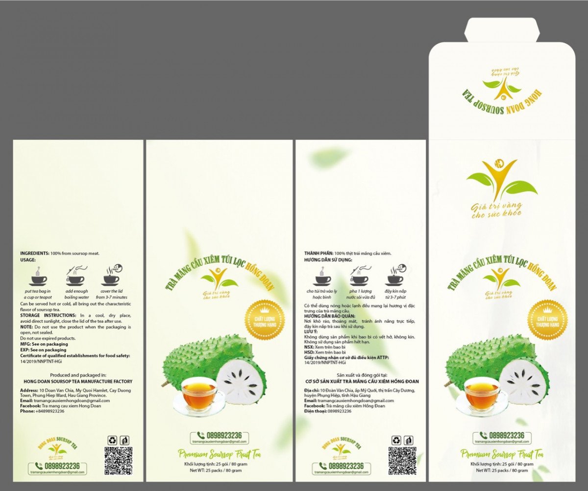 Trà mãng cầu Hồng Đoan