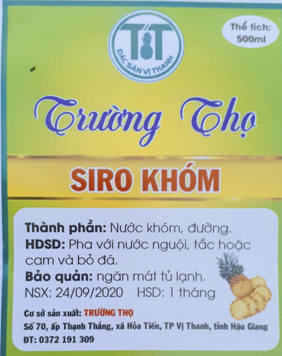 siro khóm Trường Thọ