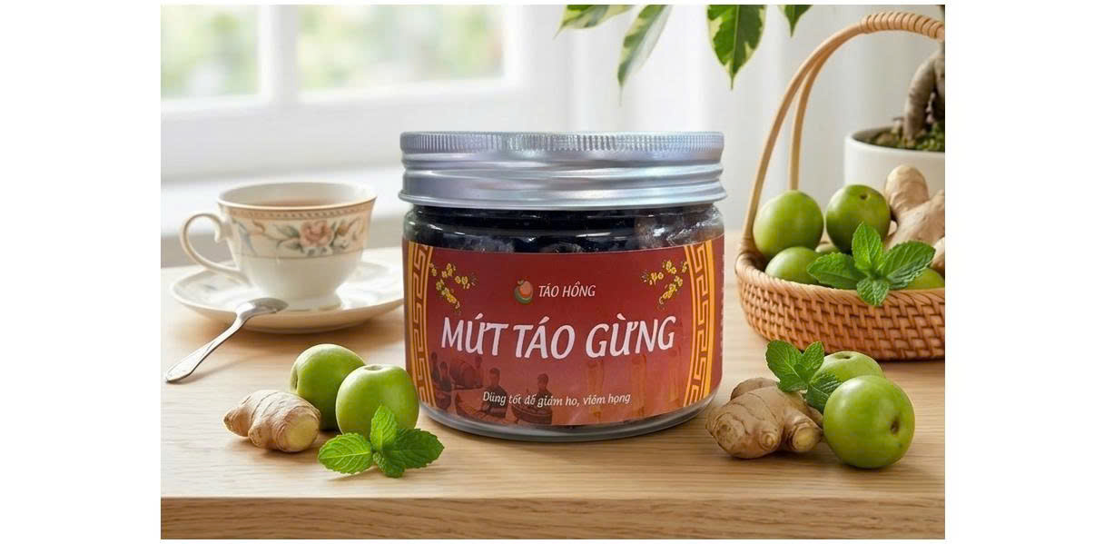 Mứt táo hồng