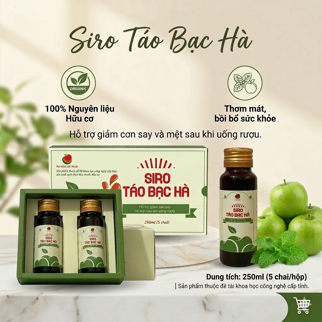 Siro táo bạc hà