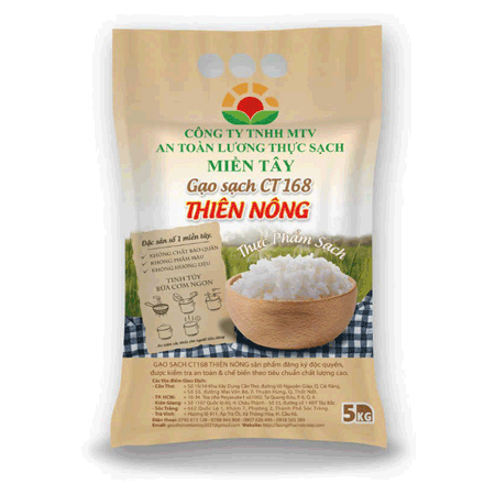 Gạo sạch CT168 Thiên Nông