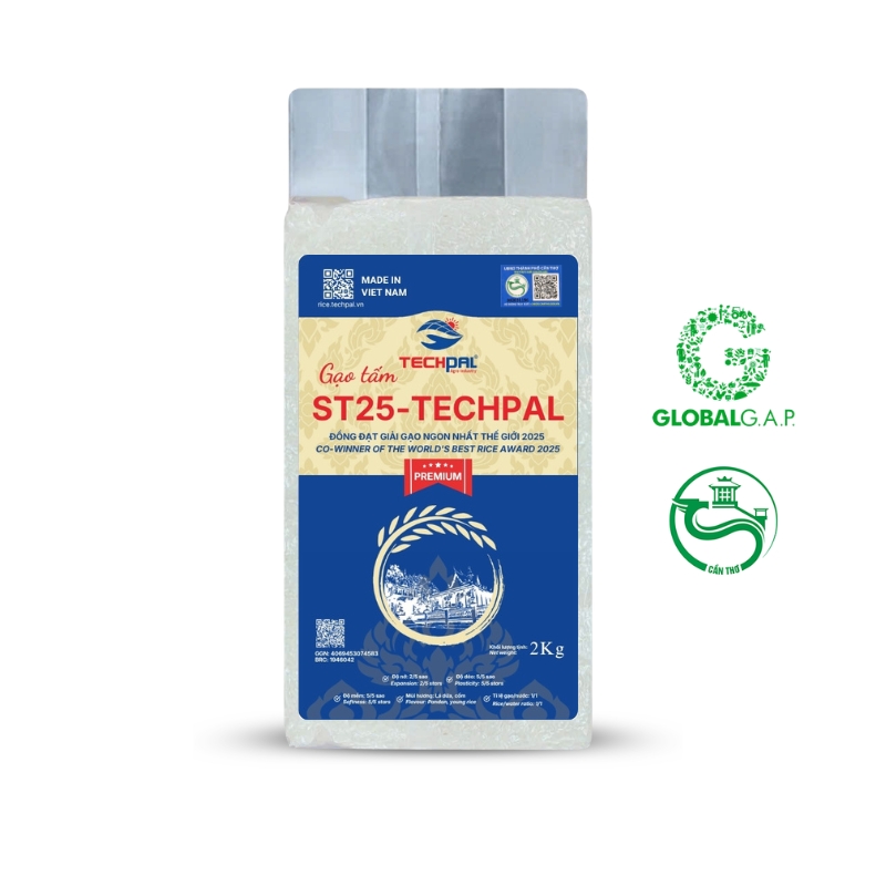 Gạo tấm ST25-TECHPAL Premium Túi 2Kg