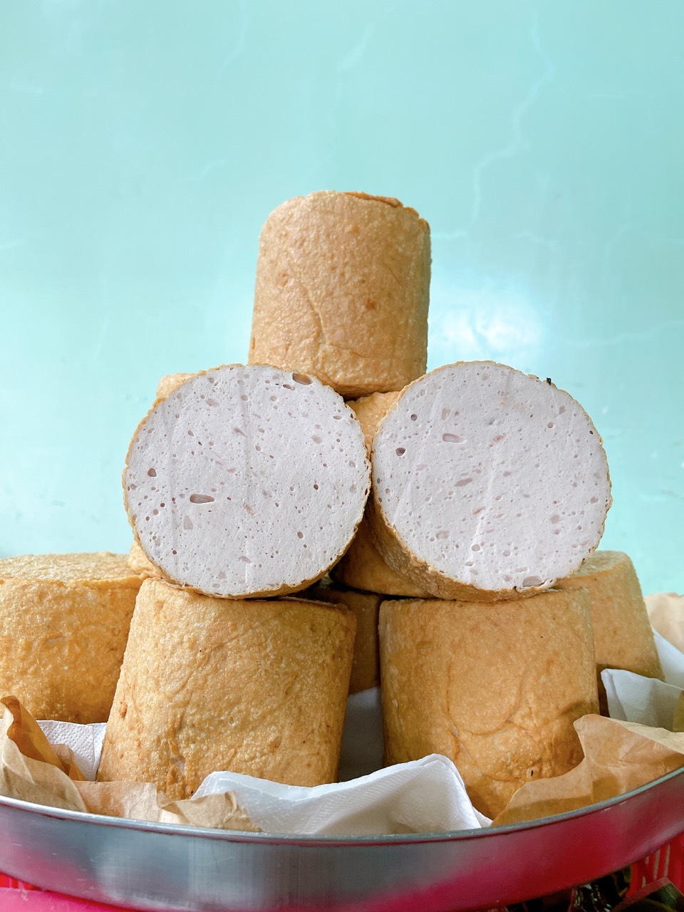 Chả lụa chiên