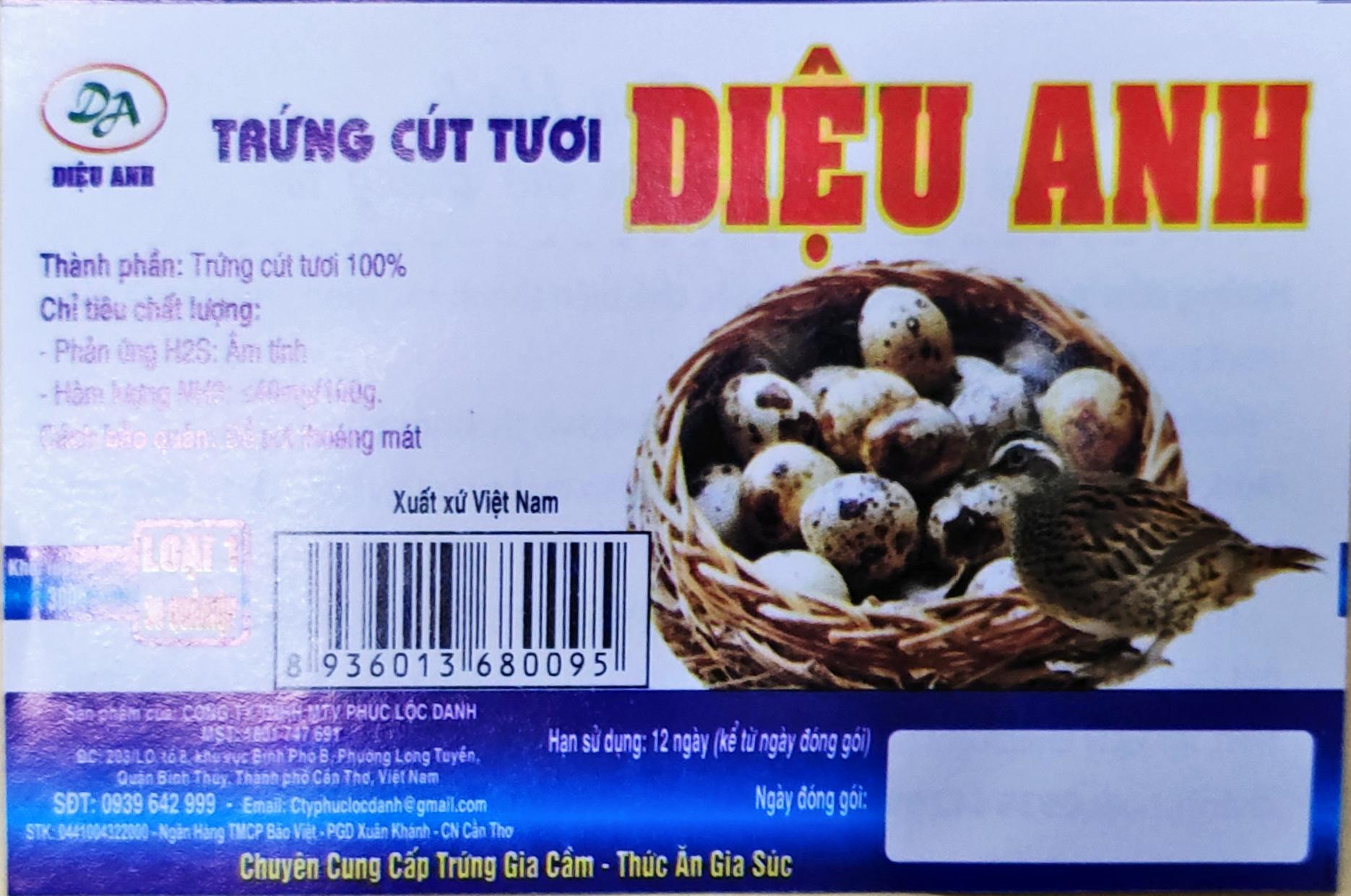 Trứng cút tươi Diệu Anh
